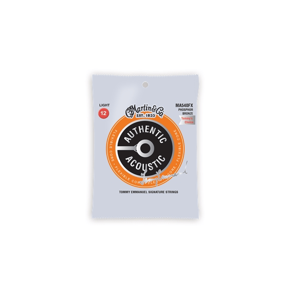Martin & Co. MA540FX Authentic Flexible Core Light - Tommy's Choice Phosphor Bronze 12-54