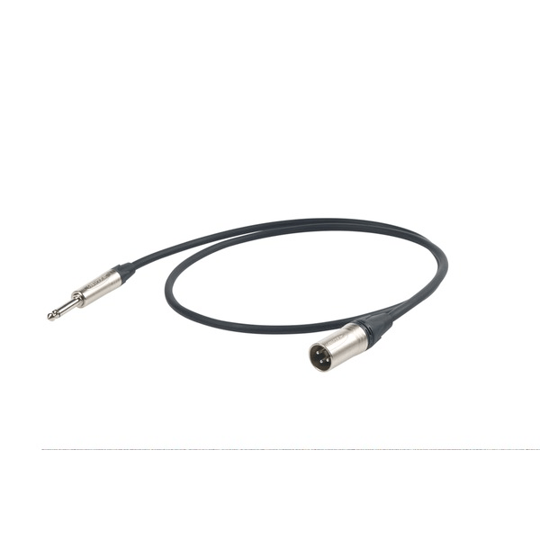 PROEL STAGE Cavo professionale esoterico sbilanciato con connessioni spina jack Mono Ø 6.3 mm Neutrik - spina volante XLR 3P Neutrik/NP2X - HPC250 - NC3MXX. Lunghezza: 10 metri. Colore disponibile: Nero. Altre lunghezze disponibili: visualizzare le specifiche tecniche