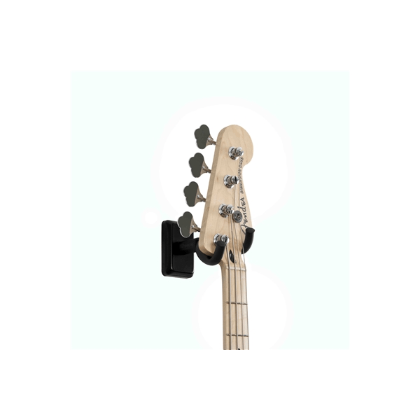 Gator Frameworks GFW-GTR-HNGRBLK Supporto a muro per chitarra con piastra nera<br>