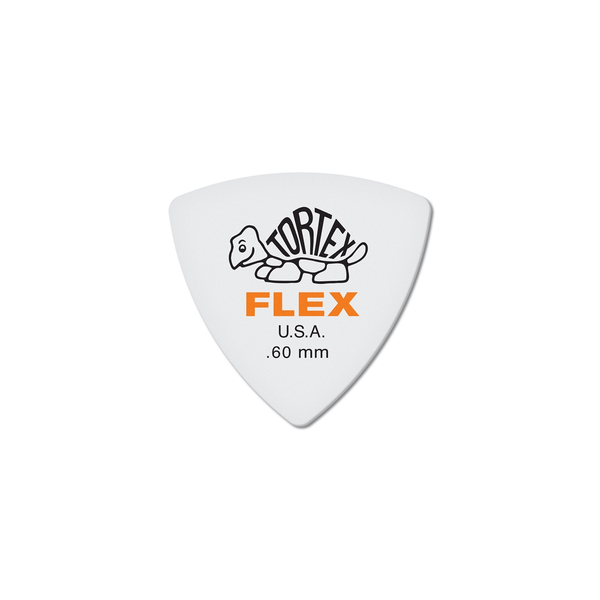 Dunlop 456R.60 Tortex Flex Triangle .60 mm Bag/72