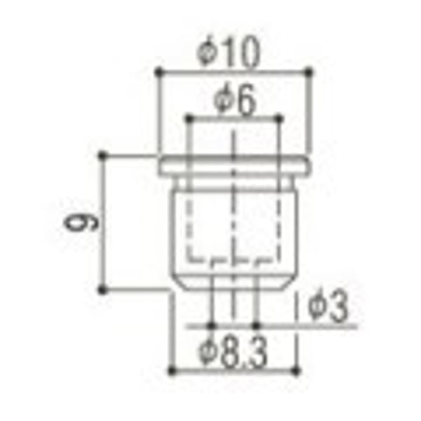 GOTOH Boccole Bloccacorde Cromate per Telecaster (conf. 6 pz.)