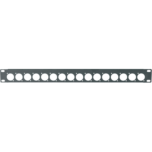 PROEL STAGE Pannello preforato 1 unità rack 19' con N. 16 fori per connettori da pannello XLR (ø 24 mm.).