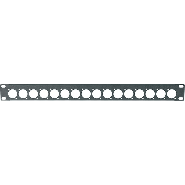 PROEL STAGE Pannello preforato 1 unità rack 19' con N. 16 fori per connettori da pannello XLR (ø 24 mm.).