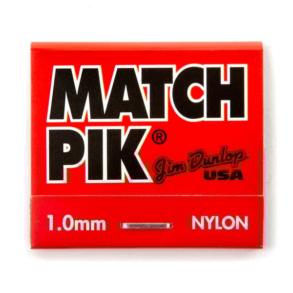Dunlop 448R1.0 Match Piks Nylon Black 1.00mm