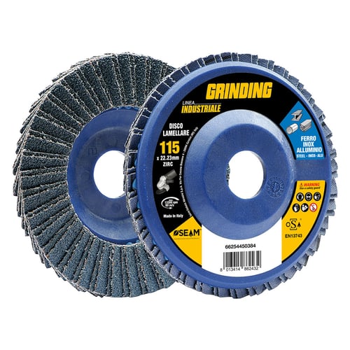 DISCO LAMELLARE PER ACCIAIO INOX 'GRINDING LINEA INDUSTRIALE' ø 115 gr. 40