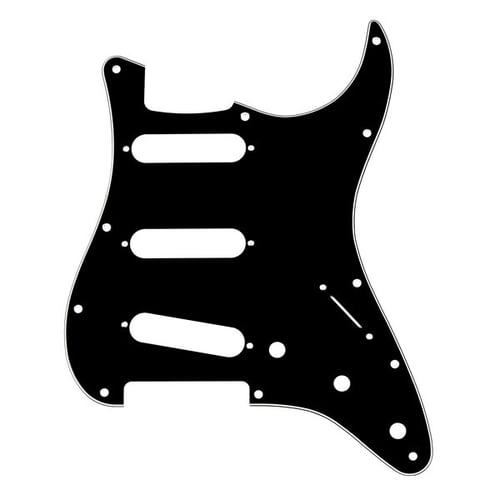 FENDER Battipenna Stratocaster® S / S / S 11 fori B / W / B 3-strati