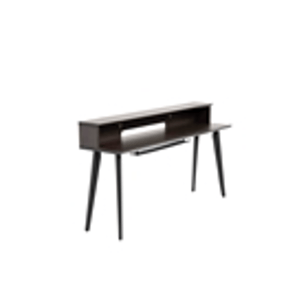 Gator Frameworks GFW-ELITEKEYTBL88-BRN Workstation in legno per tastiere fino a 88 tasti, colore noce scuro<br>