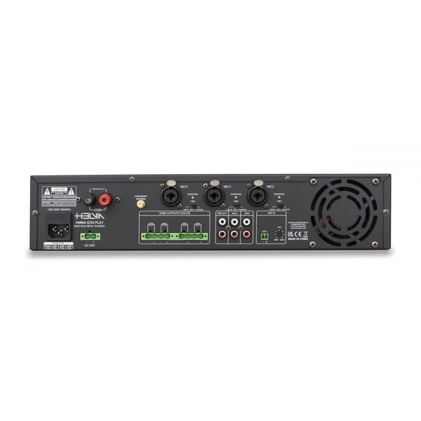 HELVIA Mixer-Amplificatore 4-Zone 120W 2-Unità Rack con DAB+/FM/USB/BT