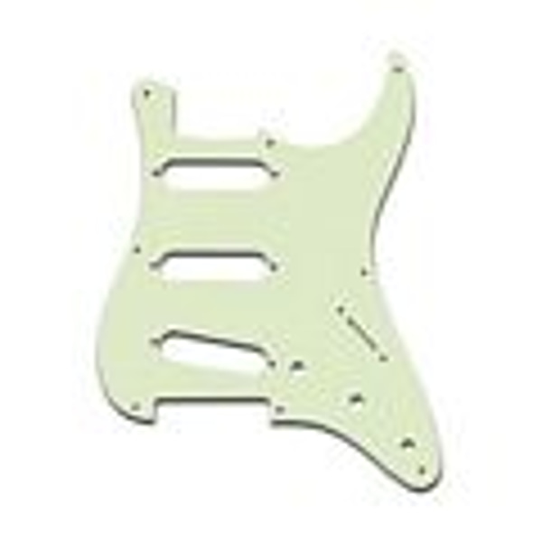 SOUNDSATION PARTS Mascherina per Chitarra Stratocaster, Monostrato, Mint Green
