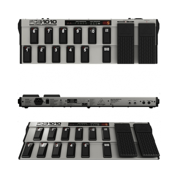 BEHRINGER FCB1010 PEDALIERA MIDI 12 SELETTORI 2 PEDALI DI ESPRESSIONE