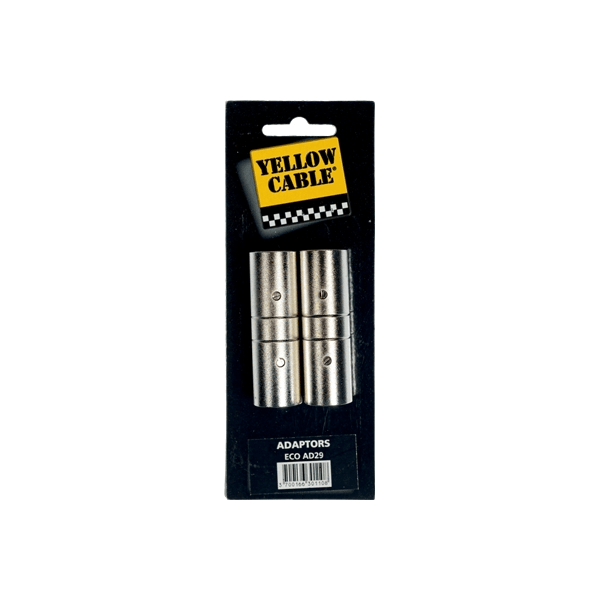 Yellow Cable AD29 Adattatore XLR/XLR Maschio 2 Pcs