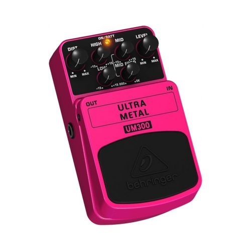 BEHRINGER UM300 ULTRA METAL PEDALE EFFETTO DISTORSORE TAGLIO MEDI MID FREQ PER CHITARRA ELETTRICA