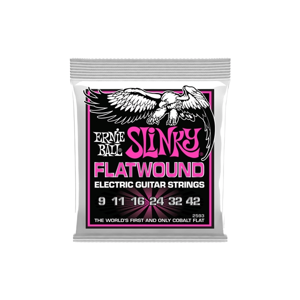 Ernie Ball 2593 Slinky Flatwound El Guit 9-42