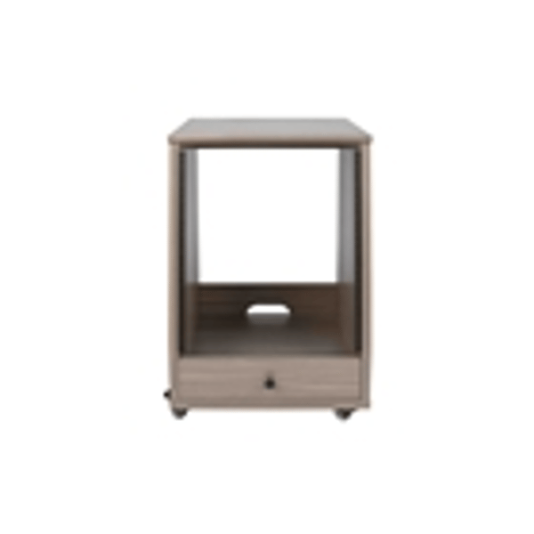 Gator Frameworks GFW-ELITESTUDIORK12-GRY Rack da studio inclinato 12 unità con finitura grigia in legno Driftwood<br>