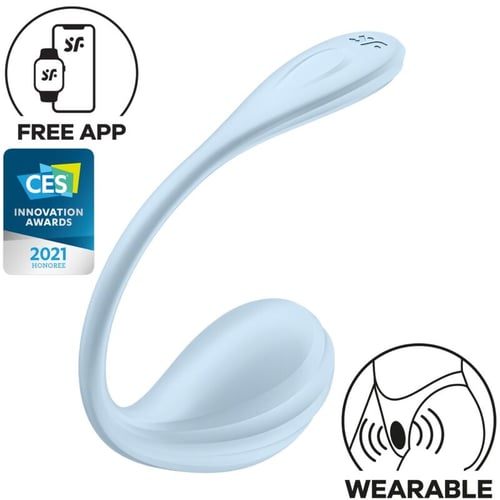 SATISFYER PARTNER SATISFYER - STIMOLATORE PUNTO G PETALE LISCIO SKY BLUE APP GRATUITA