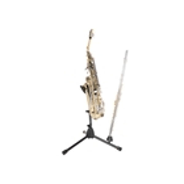 Gator Frameworks GFW-BNO-SAXFLU Supporto a treppiede per sax alto/tenore con attacco per clarinetto o flauto<br>