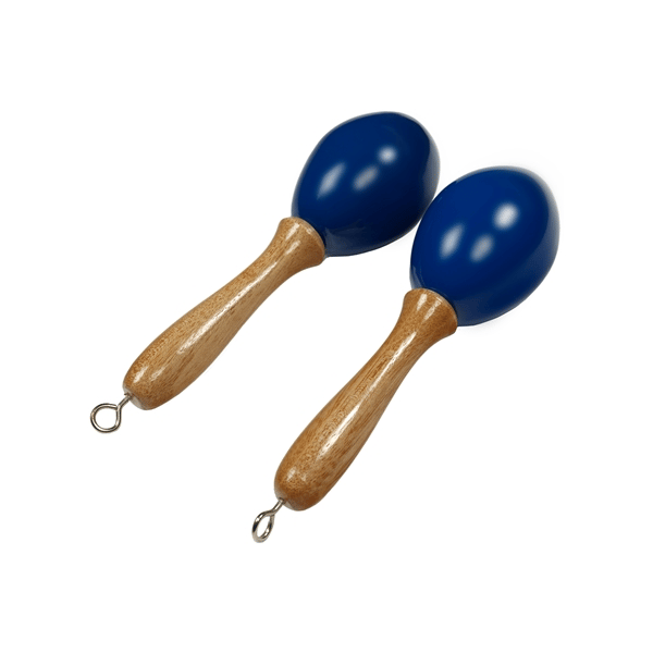 Tanga MARACAS-BLEU-S Maracas piccole in legno - Blu