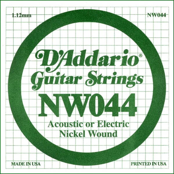 D'ADDARIO Nickel Wound Electric Guitar Single String, .044