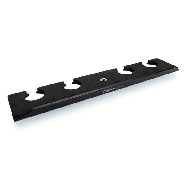 Gator Frameworks GFW-MIC-4TRAY Supporto multi-microfono per 4 microfoni<br>
