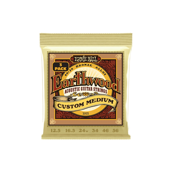 Ernie Ball 3005 Erthwd Custom Med 8020 12.5 56