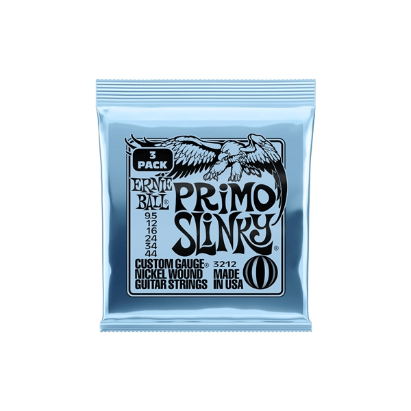 Ernie Ball 3212 Primo Slinky Nckl Wnd3 Pk 9.5 44