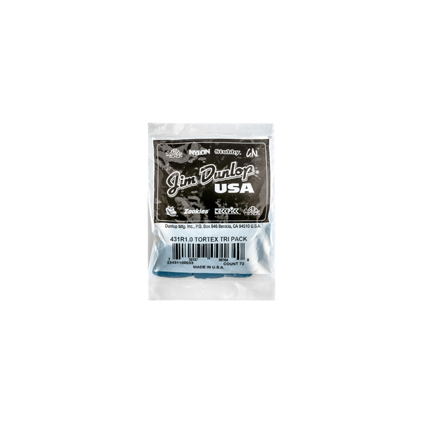 Dunlop 431R Tortex Triangle Blue 1.0