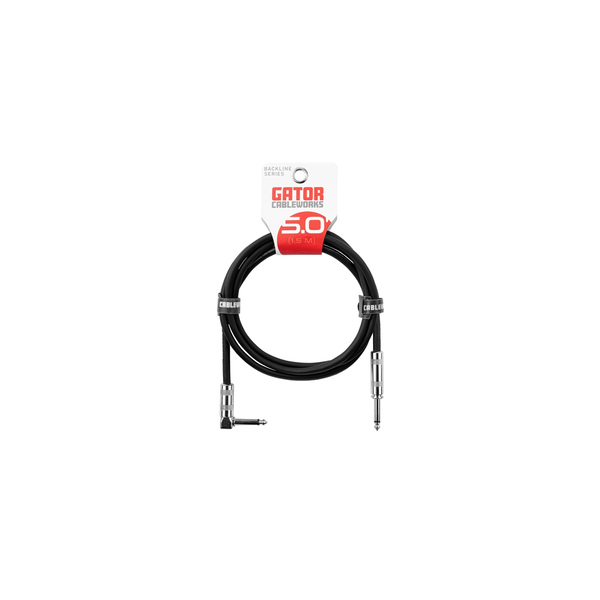 Gator Cableworks GCWB-INS-05RA Cavo strumento jack dritto/angolato 1.5 m Serie Backline