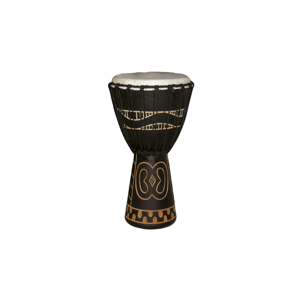 Tanga DA40-7G Djembe Slammer 8" Mogano Scolpito Nero