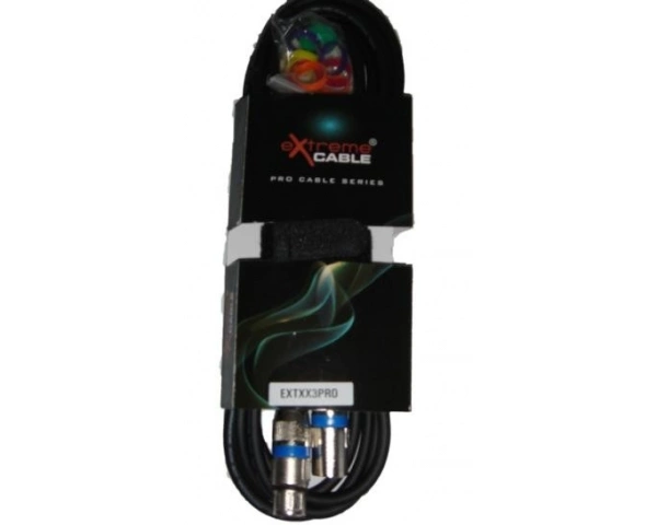 PULSE - Cavo Per Microfono Da XLR Maschio A XLR Femmina A 3 Pin, 0,5 M Nero - Foto 5