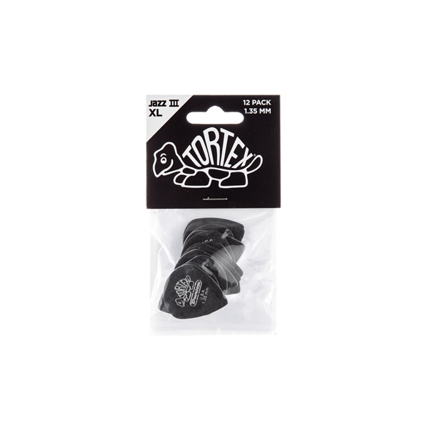 Dunlop 498P1.35 TORTEX JAZZ III XL, 1.35MM