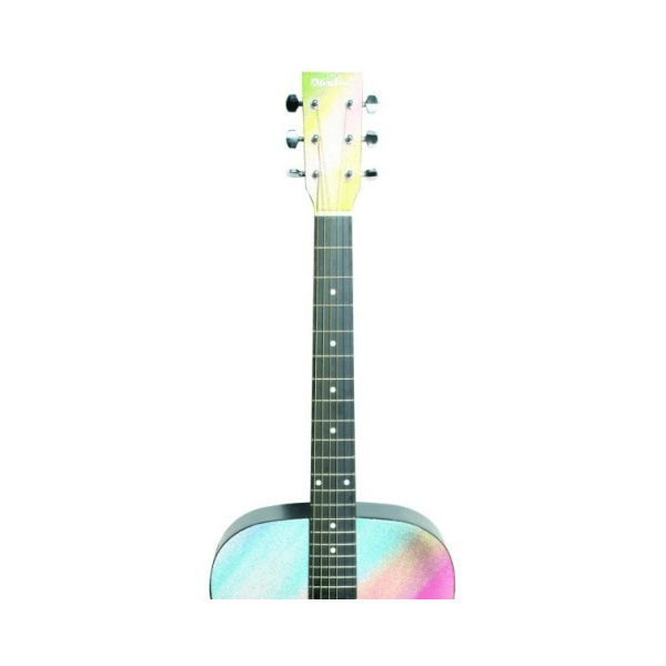 OLVEIRA AG330 CHITARRA ACUSTICA PROFESSIONALE 4/4 41" TOP FONDO E FASCE IN TIGLIO/MANICO TASTIERA E PONTE IN PALISSANDRO/MECCANICHE CROMATE/COLORE RAINBOW