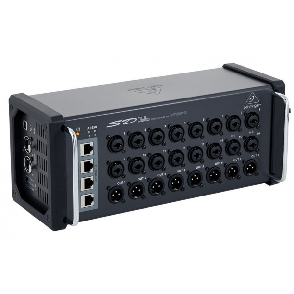 BEHRINGER SD16 DIGITAL SNAKE STAGEBOX 16 PREAMPLIFICATORI MICROFONICI MIDAS 8 USCITE AUX KLARK TEKNIK AES50 CONTROLLO REMOTO