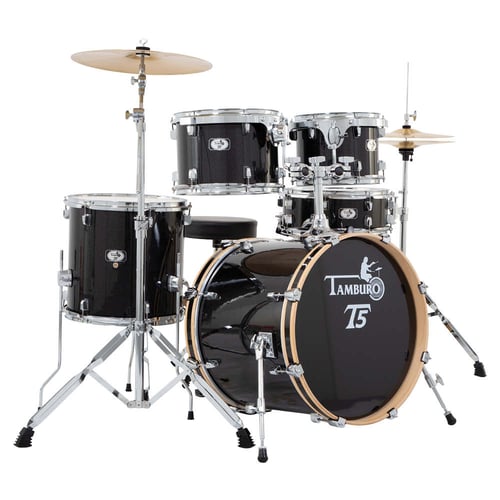 TAMBURO Batteria serie T5 5 pezzi colore Black Sparkle
