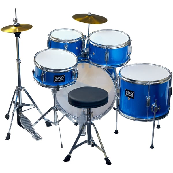 Eko Drums ED-200 Drum kit Metallic Blue - 5 pezzi