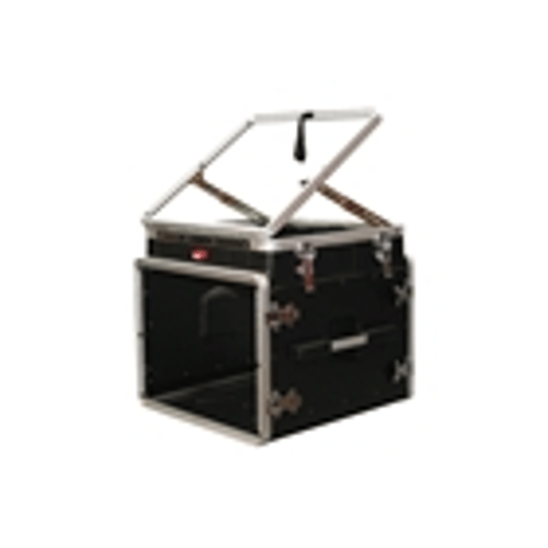 Gator Cases GRC-10X8 PU Rack audio 10U Pop Up, 8U laterale
