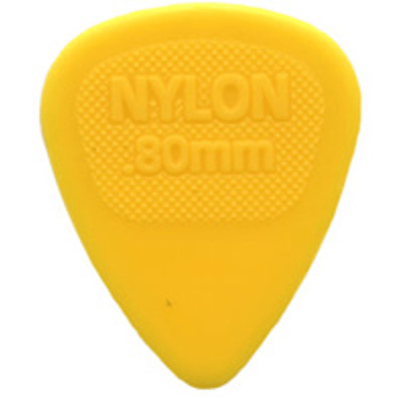 Dunlop 443R.80 Nylon Midi Yellow .80mm