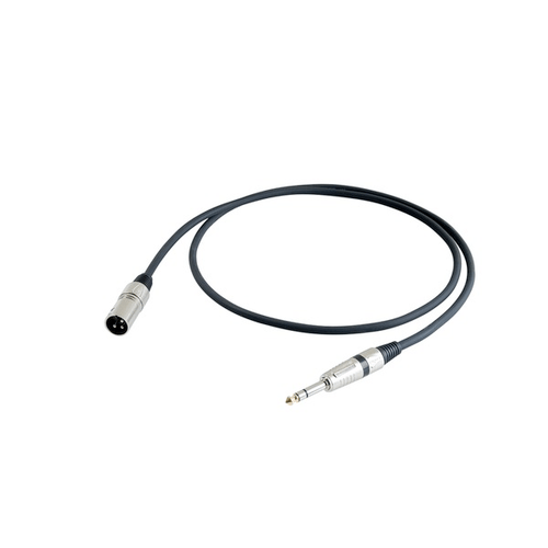 PROEL STAGE Cavo professionale bilanciato con connessioni jack Stereo Ø 6.3 mm PROEL - spina volante XLR 3P PROEL/S3CPRO - HPC210 - XLR3MVPRO. Lunghezza: 0.5 metri. Colori disponibili: Nero. Altre lunghezze disponibili: visualizzare le specifiche tecniche