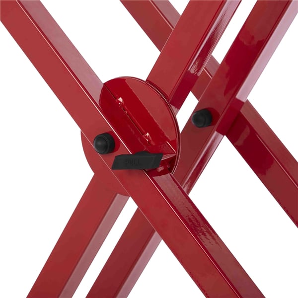 Gator Frameworks GFW-KEY-5100XRED Supporto per tastiera a doppio livello con struttura a "X" in colore rosso<br>
