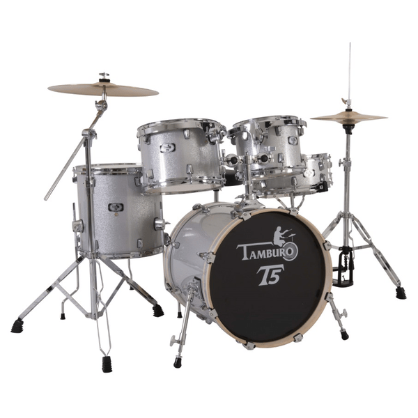 TAMBURO Batteria serie T5 5 pezzi colore Silver Sparkle