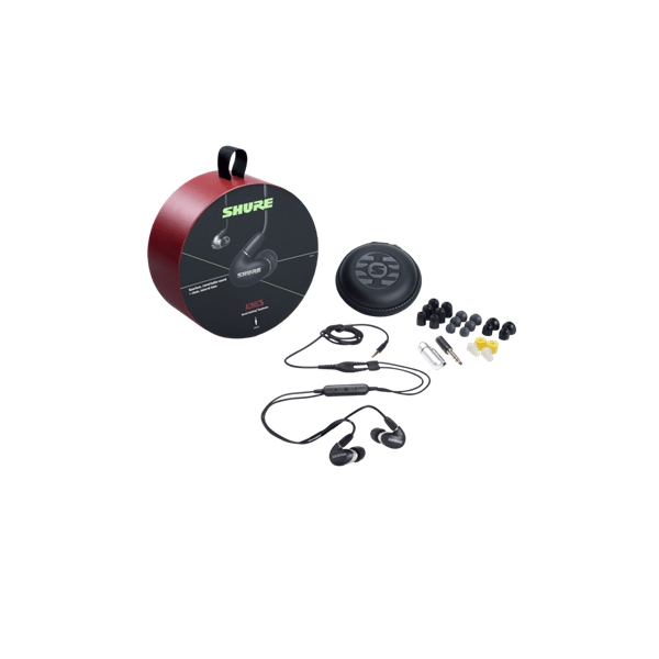 Shure SE53BABK+UNI-EFS AONIC 5 Auricolari colore nero satinato/trasparente