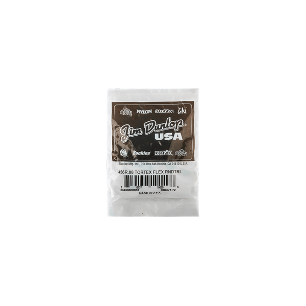Dunlop 456R.88 Tortex Flex Triangle .88 mm Bag/72