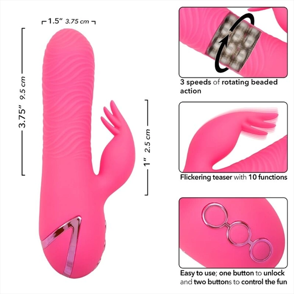 CALEXOTICS - VIBRATEUR SACRAMENTO SWEETIE LAPIN ROSE PAR CALIFORNIA DREAMING