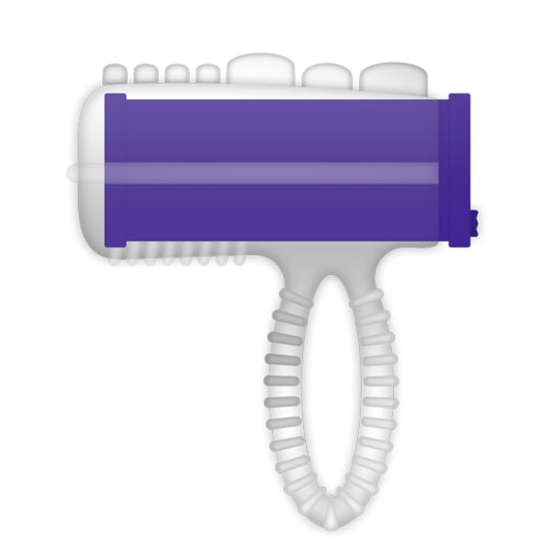 CASUAL LOVE- LÄSSIGE RING VIBRATOR LILAC TONGUE