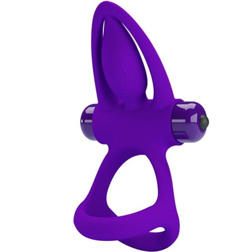PRETTY LOVE MALE PRETTY LOVE - ANELLO VIBRATORE 10 VIBRAZIONI IN SILICONE VIOLETTO