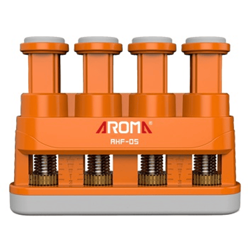 AROMA AHF-05OR ALLENATORE GINNICO PER CHITARRA E FIATI CON SISTEMA SI REGOLAZIONE PRESSIONE COLORE ARANCIONE