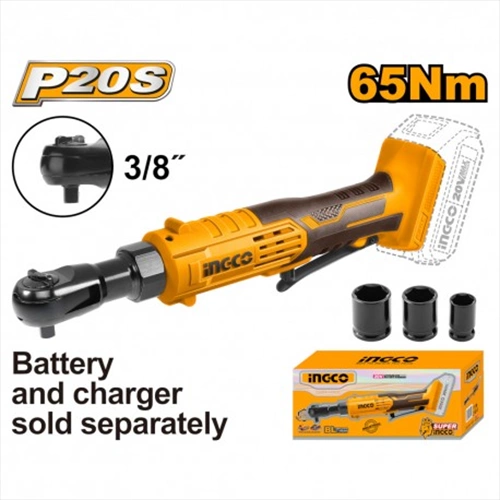AVVITATORE A CRICCHETTO CON ATTACCO 3/8 A BATTERIA 20V NUDO