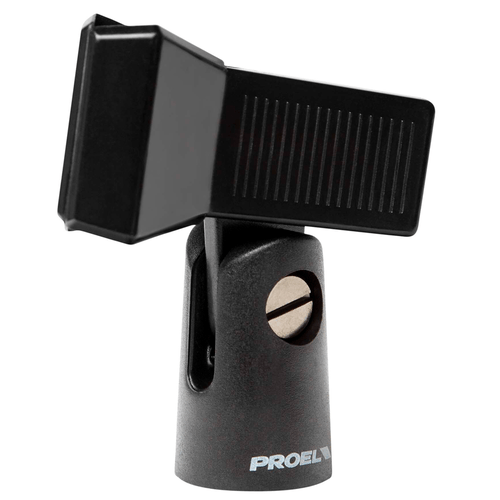 PROEL STAGE Supporto a pinza in ABS per microfono (Ø min - max: 20 - 32 mm).