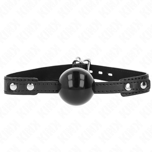 KINK COLLAR & GAG KINK - PALLA MORBIDA IN TPE 4 CM MODELLO GAG 3 60 x 2 CM REGOLABILE 37-52 CM