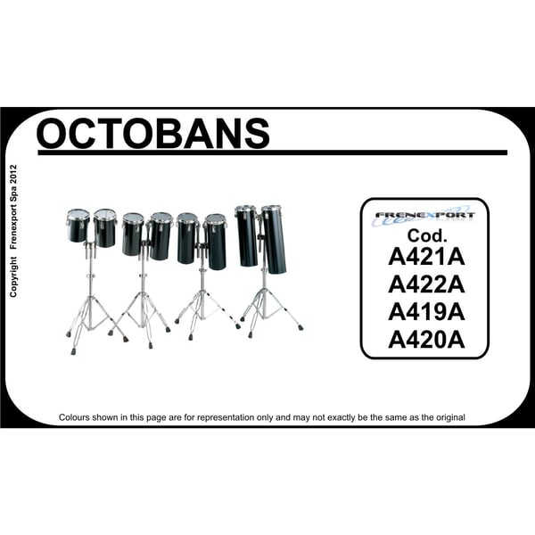 PEACE Coppia di Octoban in alluminio nero con stand