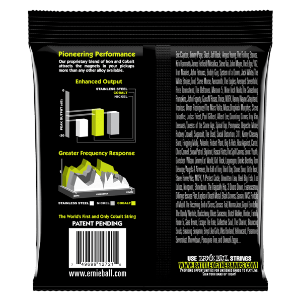 ERNIE BALL Corde per chitarra elettrica 7 corde Extra Slinky Cobalt. Modello P02728